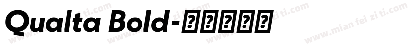 Qualta Bold字体转换